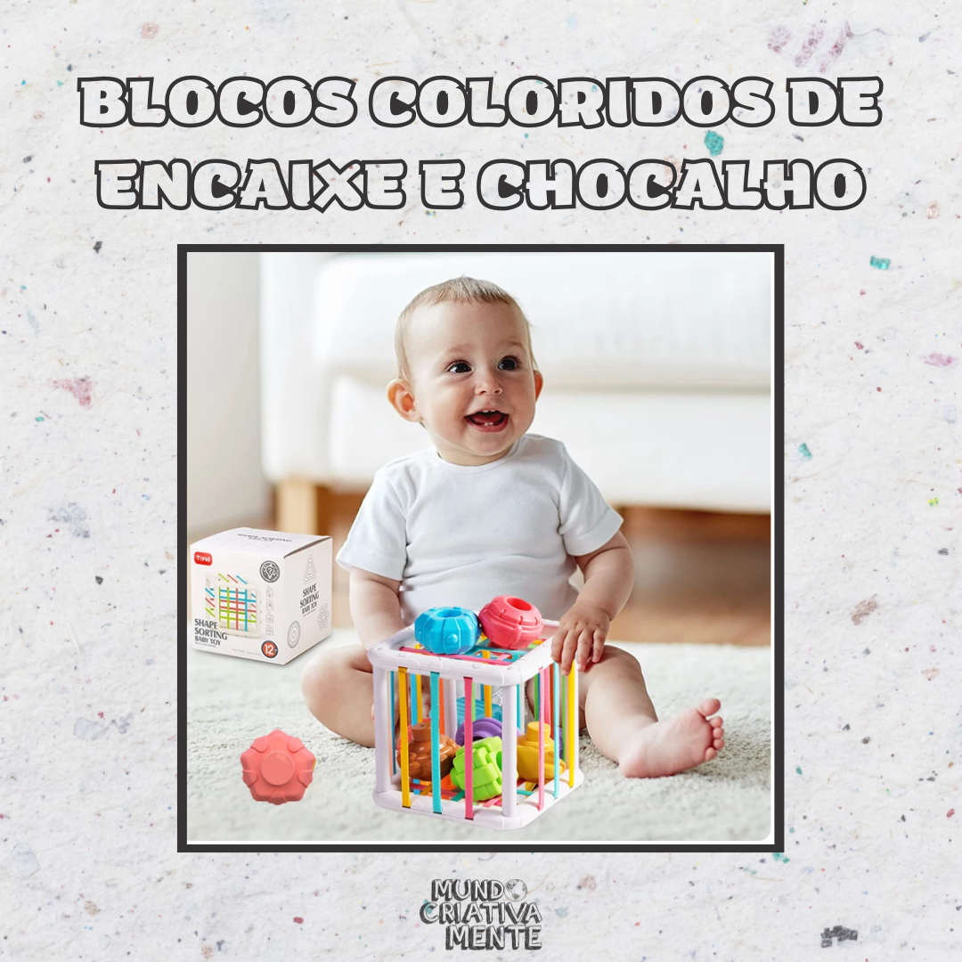 Blocos Coloridos de Encaixe e Chocalho