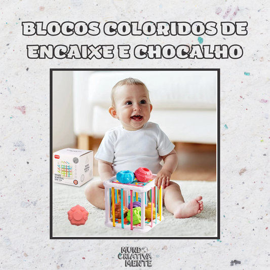 Blocos Coloridos de Encaixe e Chocalho