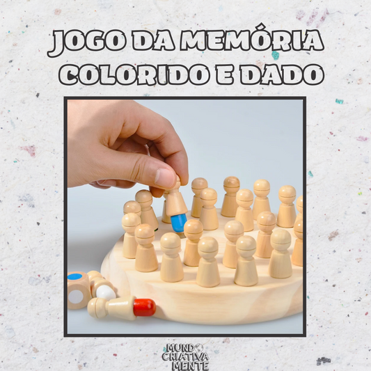 Jogo da Memória Colorido e Dado