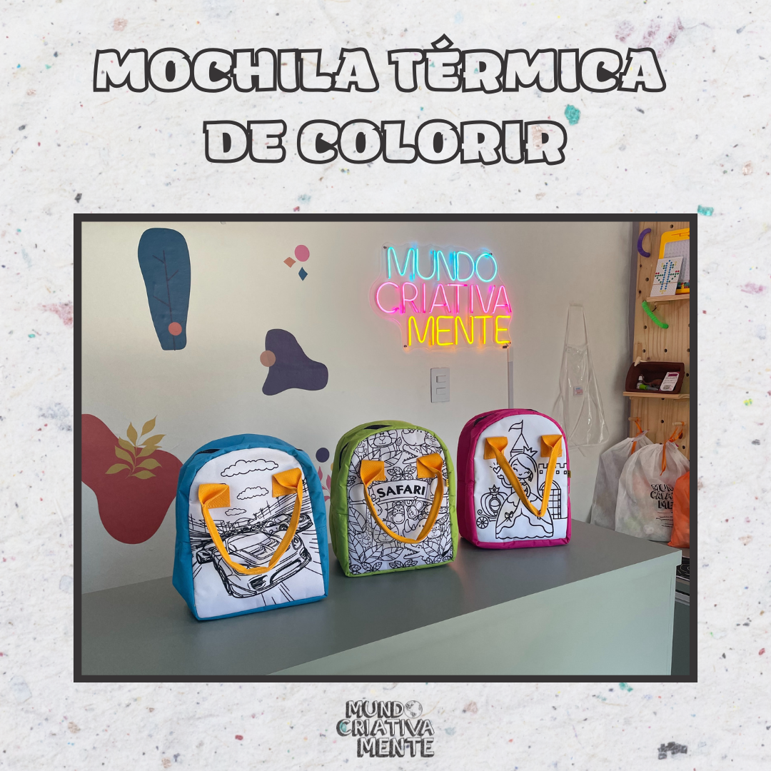 Mochila Térmica de Colorir