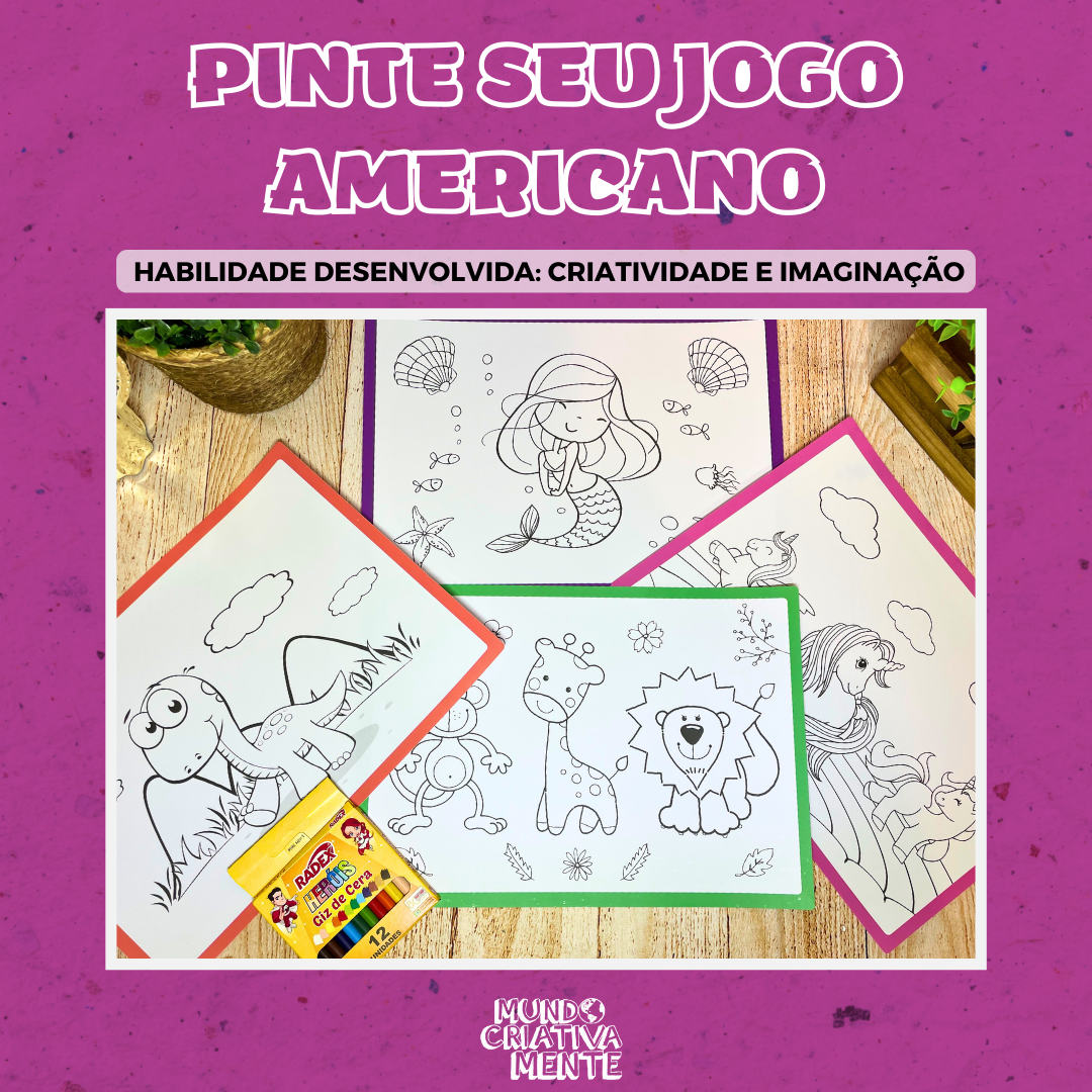 Pinte seu jogo americano